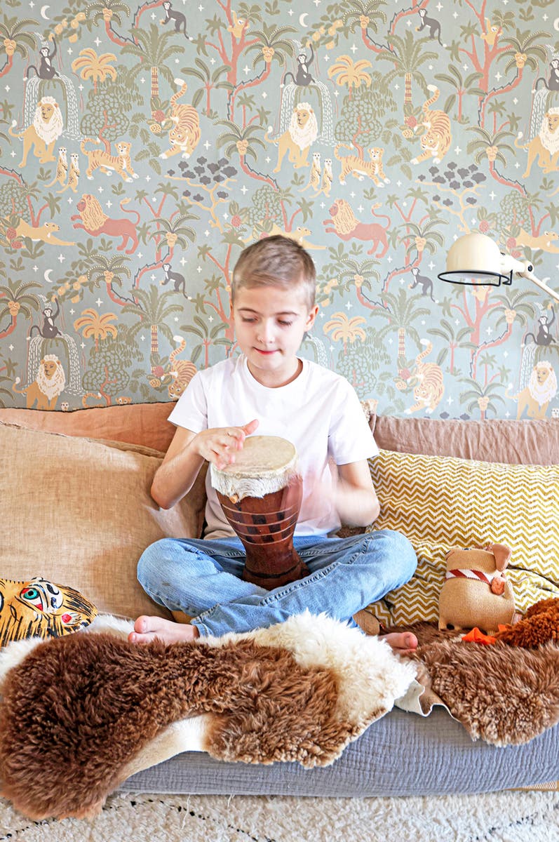 Majvillan - Jungle Glow Tropical Blue