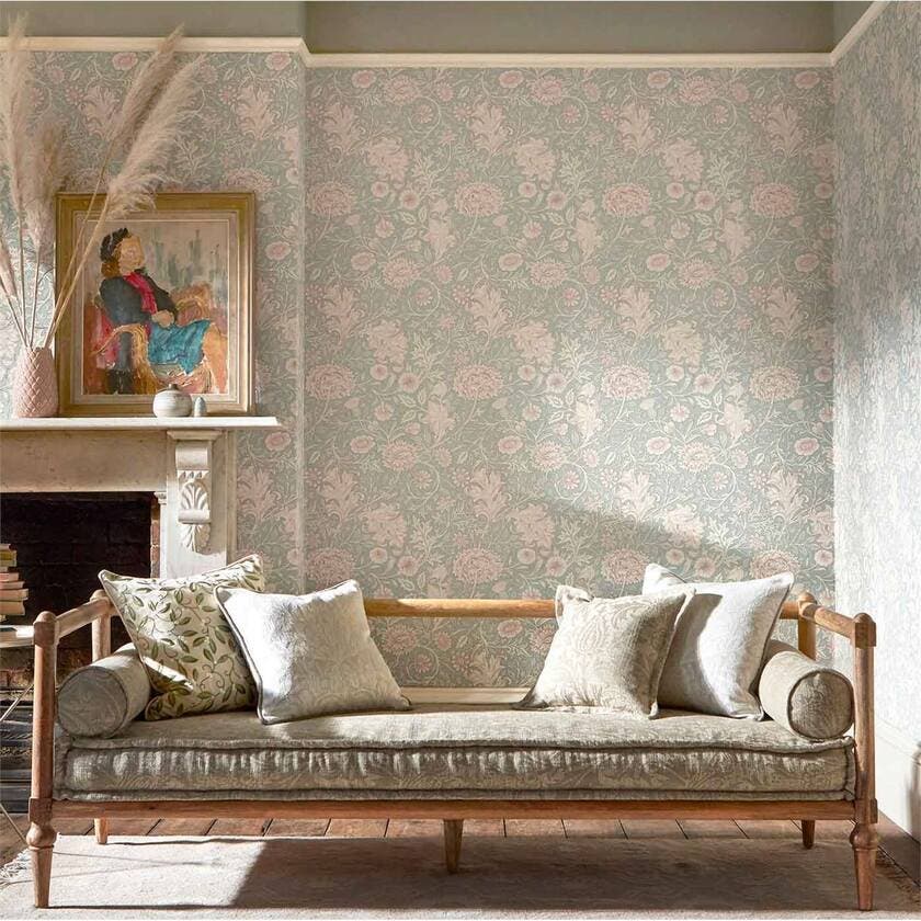 Double Bough Teal Rose Melsetter Wallpapers