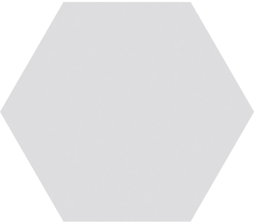 Haze Silver matt hexagon 15x17