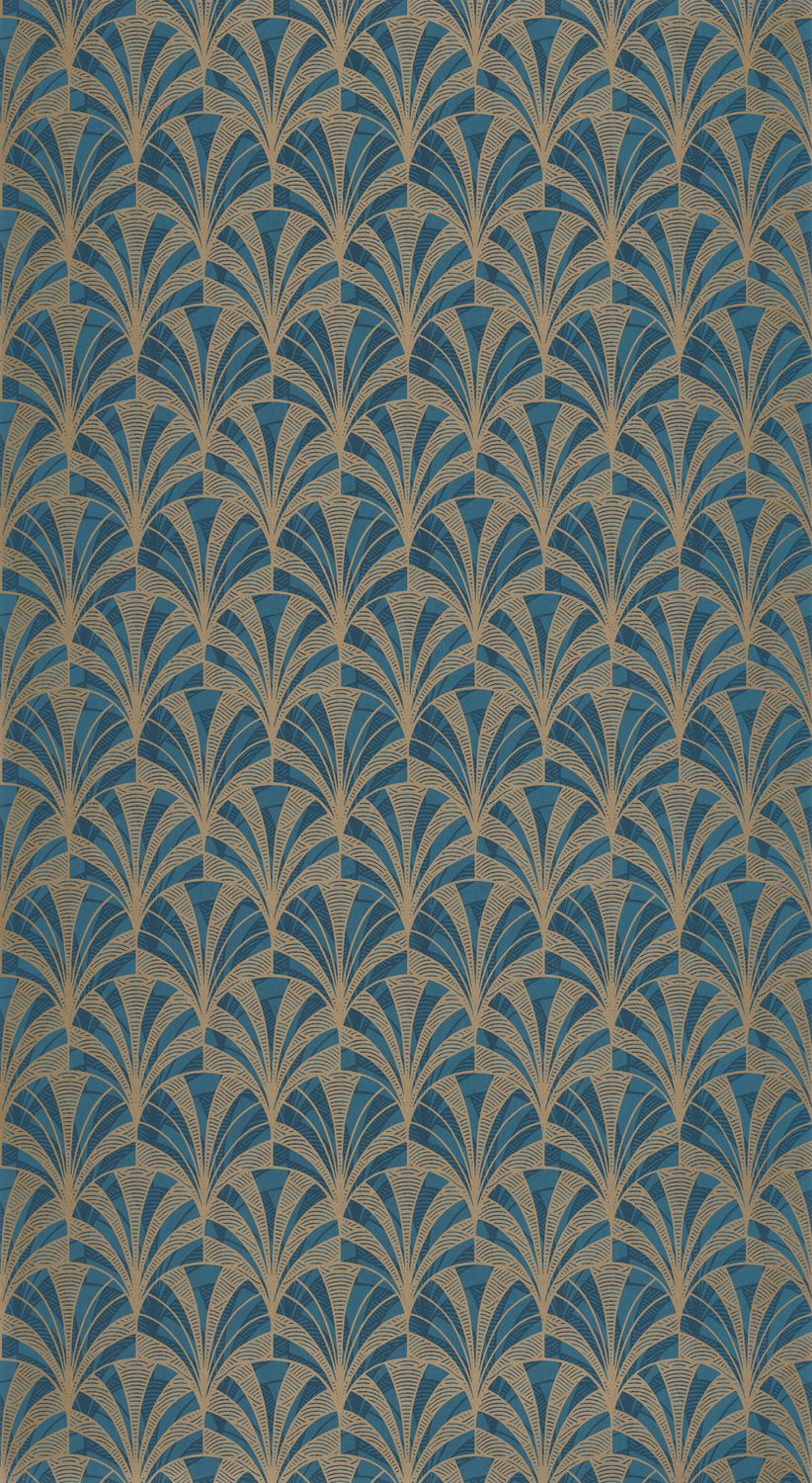 Casadeco - 1930 Palmette Bleu 1930