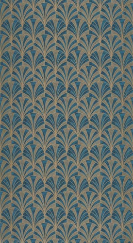 Casadeco - 1930 Palmette Bleu 1930