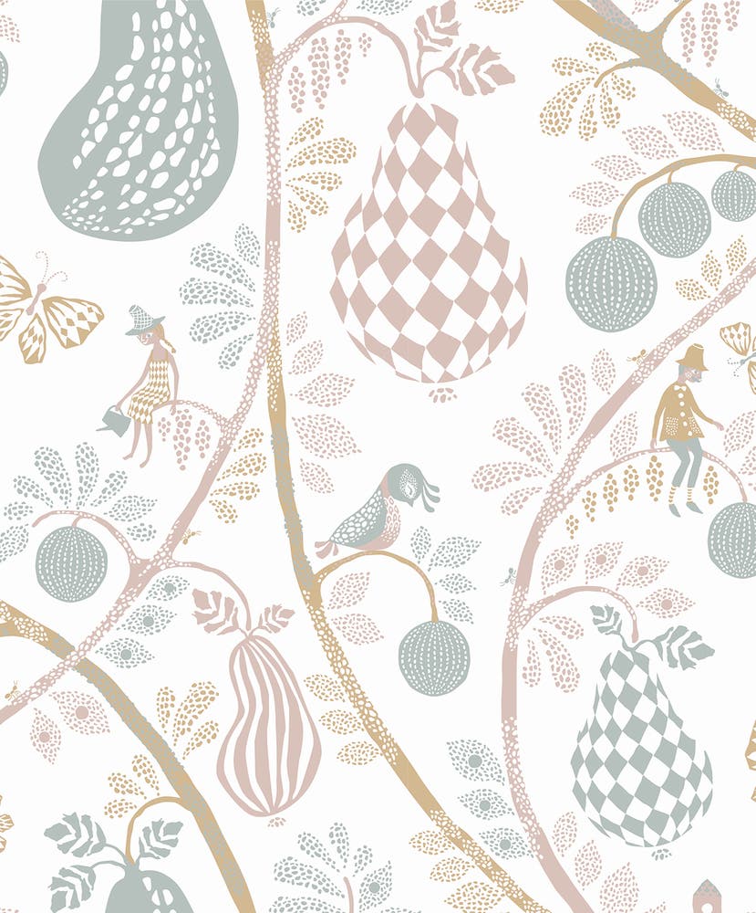 Fruit Garden - White Pastel