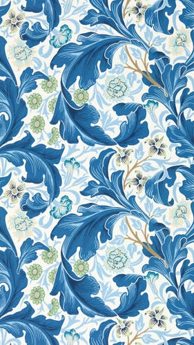 Morris & Co - Leicester Paradise Blue Bedford Park Wallpapers