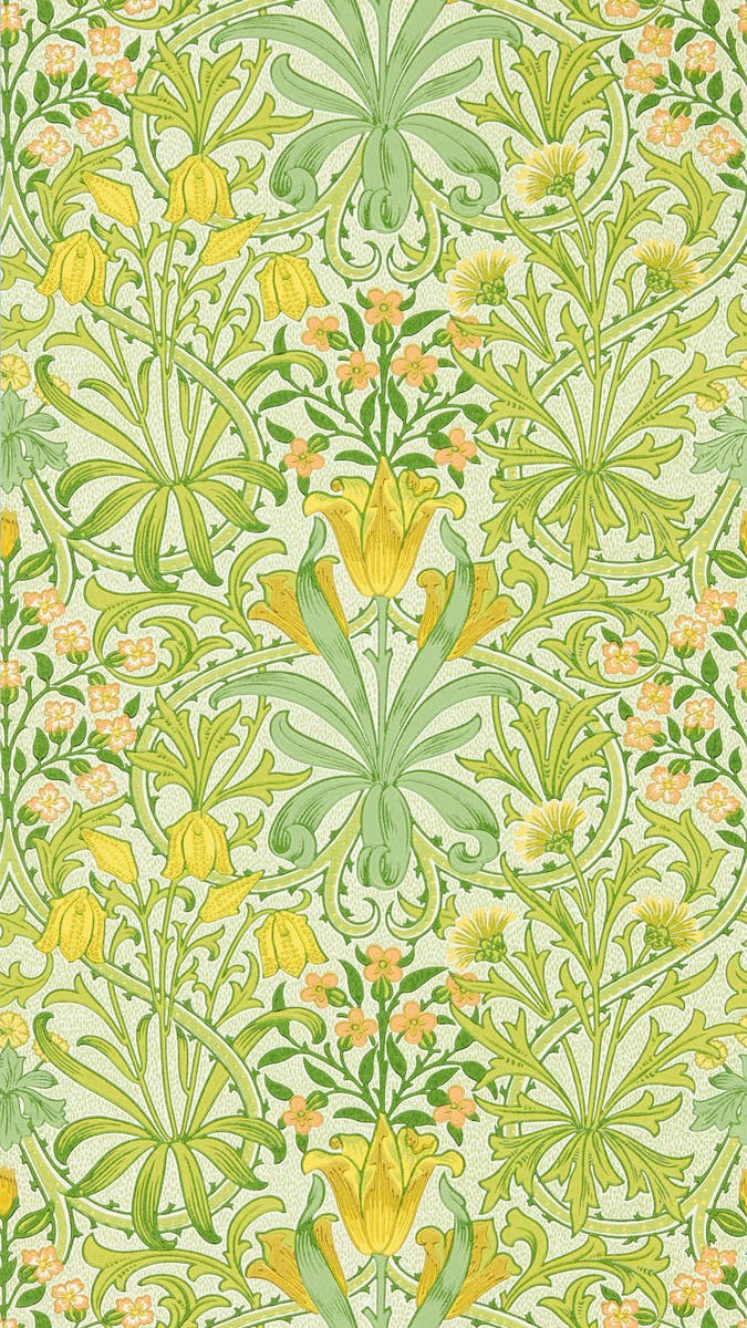 Morris & Co - Woodland Weeds Sap Green Cornubia Wallpapers