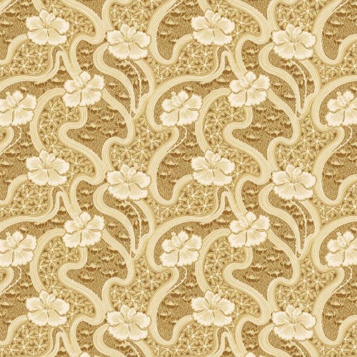 Lim & Handtryck - Tjolöholm - Brun/Guld x131-80