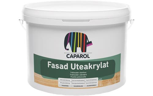 Fasad Uteakrylat 9,5 L Vit-Bas