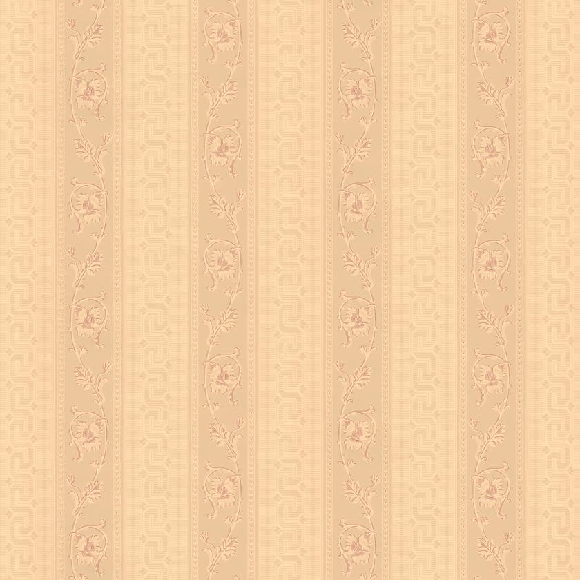 Lim & Handtryck - Nääs Slott - Ljusgul/röd K33-50