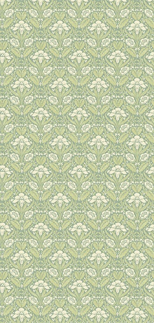 GP&J Baker - Brantwood Iris Meadow Aqua Green BW45101-3