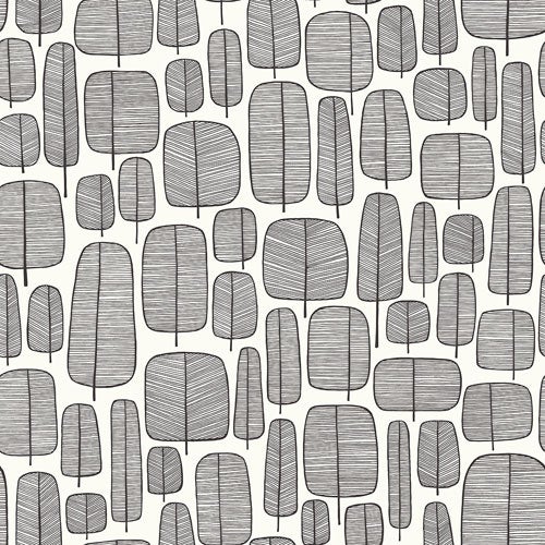 Midbec Tapeter - Little Trees Monochr